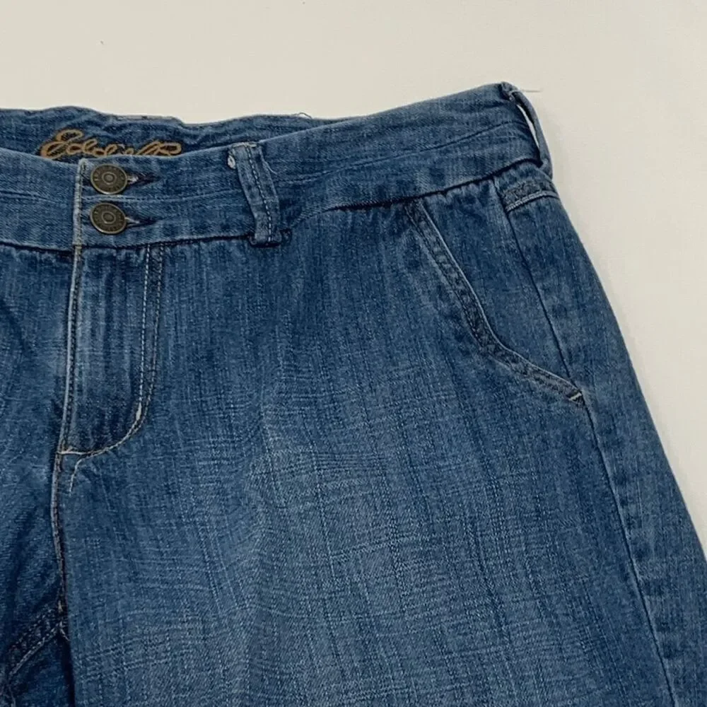 Eddie Bauer Curvy Long Denim Short